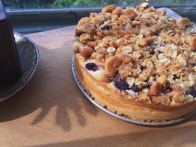 蓝莓乳酪杏仁蛋糕的做法