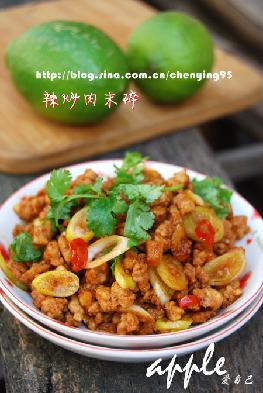 辣炒肉末碎的做法