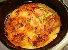 韩式海鲜泡菜饼的做法