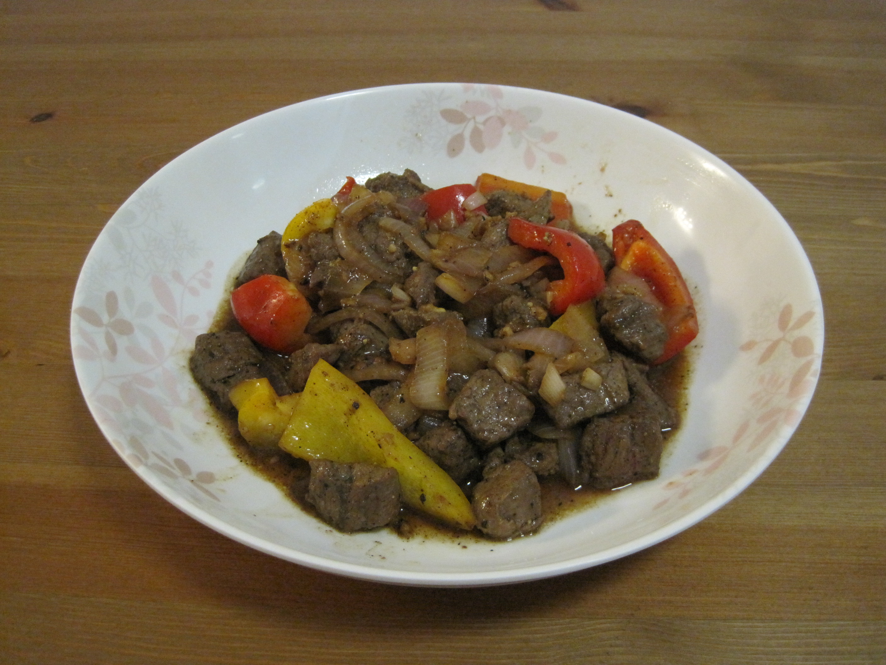 黑胡椒牛肉粒的做法