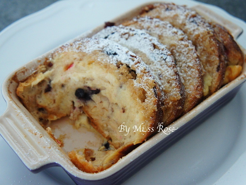 【外酥内软】面包布丁的做法