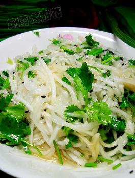 炝拌萝卜丝的做法