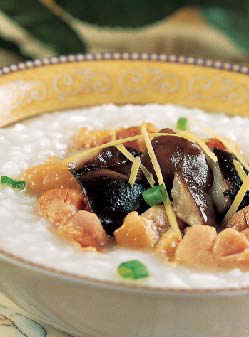 冬菇鸡粥的做法