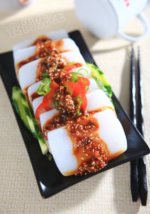 黄瓜拌凉粉的做法