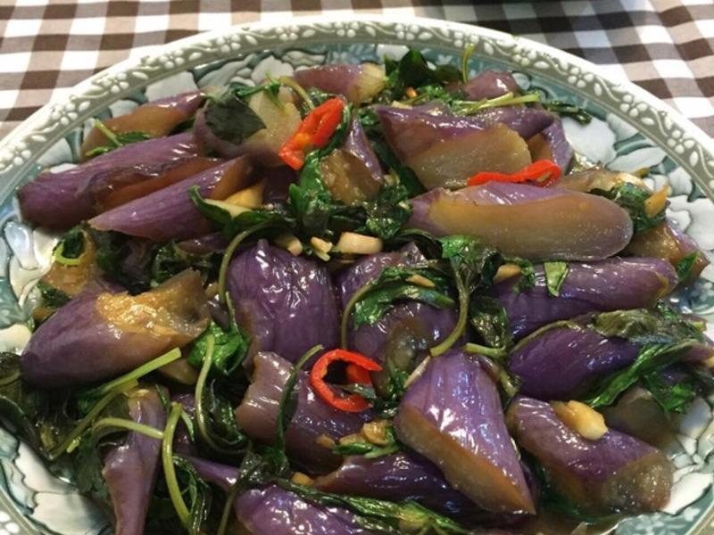 塔香茄子-非油炸版的做法