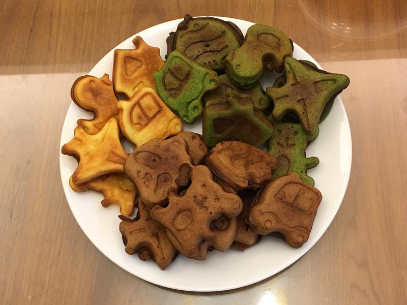 创意三色脆皮鸡蛋糕的做法