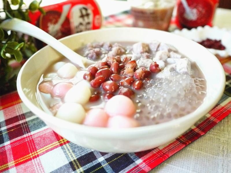 暖呼呼芋香牛奶红豆汤圆【泰山牛奶红豆】的做法