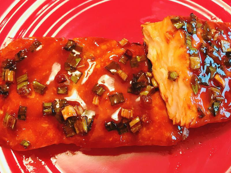 烤蜜汁鲑鱼的做法