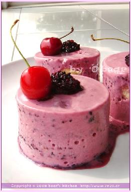 桑椹慕斯的做法