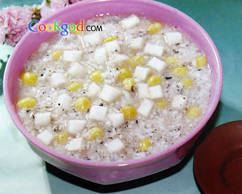 白果山药粥的做法