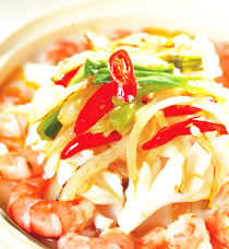 豆浆海鲜锅的做法