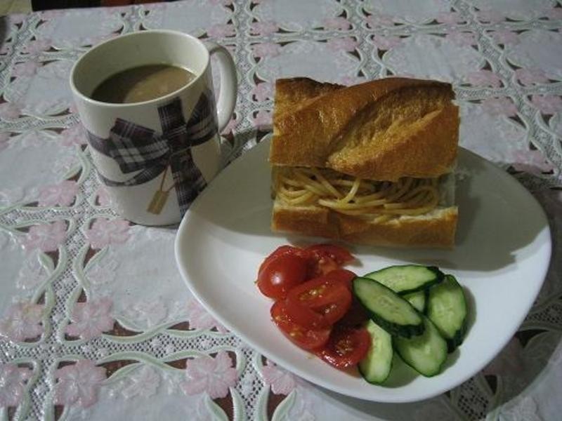 蕃茄肉酱面面包的做法