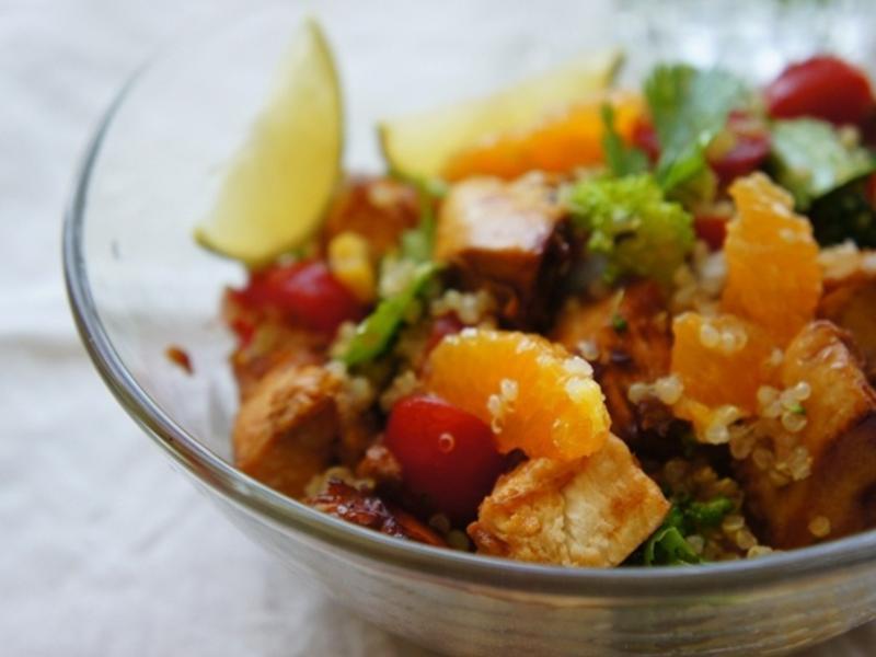 VIVI 橙香藜麦烤鸡沙拉 (藜麦煮法)的做法