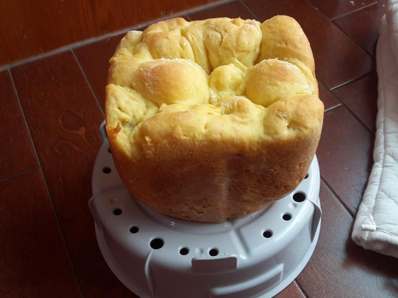 南瓜香蕉麻糬手撕吐司(松下烘焙赛)的做法