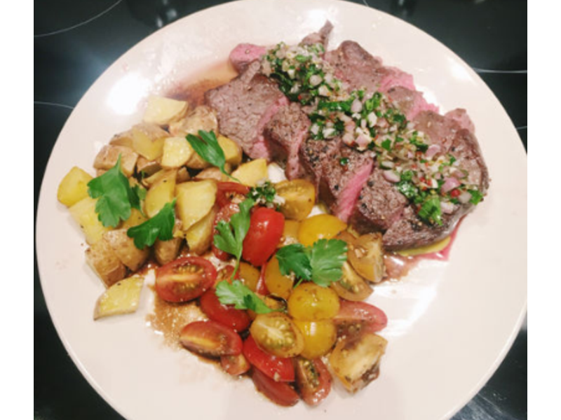 阿根廷青酱牛排的做法