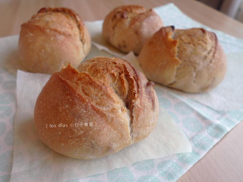 苹果天然酵母核桃小圆法的做法