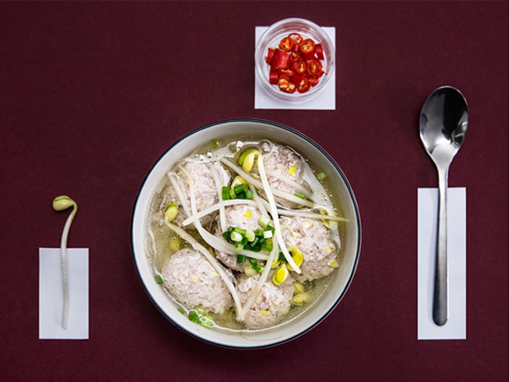 豆芽肉丸汤的做法