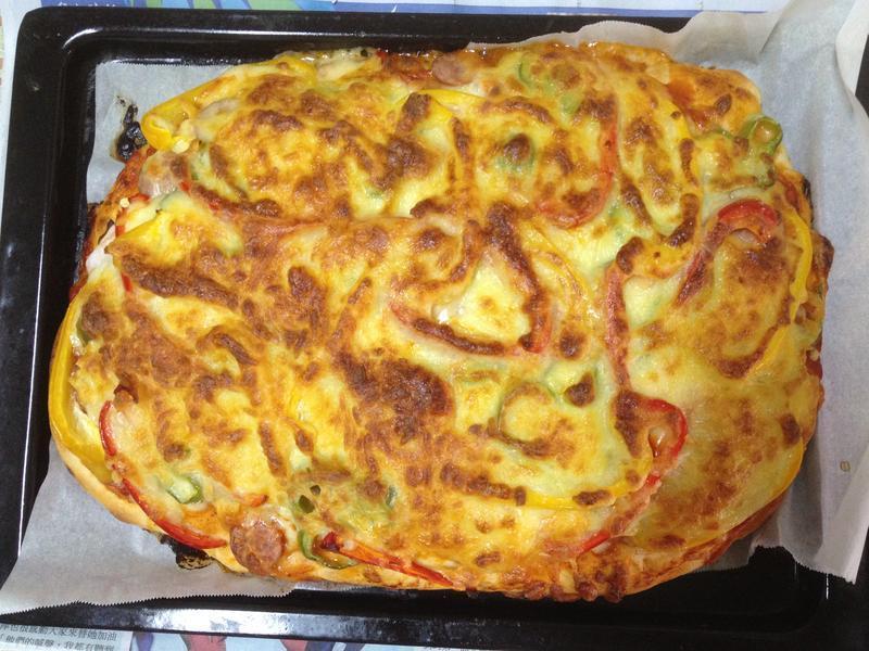 总汇香肠披萨的做法