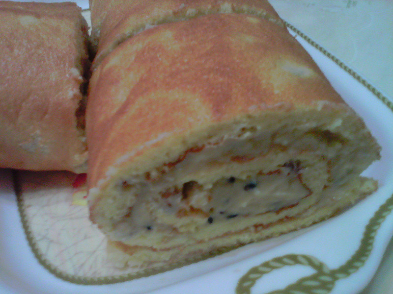 黑芝麻五谷蛋糕卷的做法