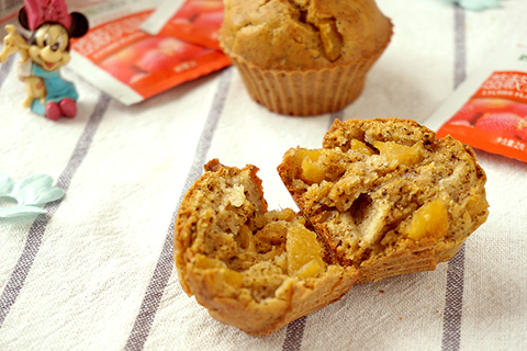 荔枝风味黄桃红茶马芬的做法