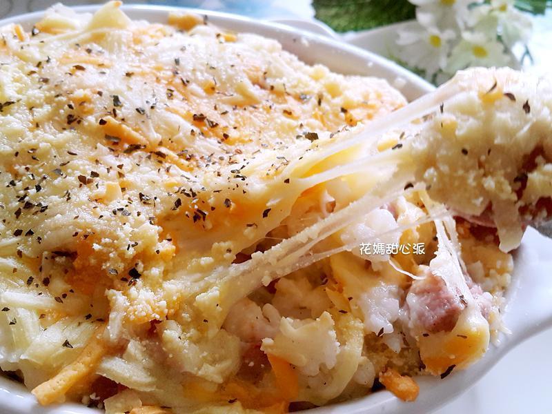 香肠焗烤炖饭的做法