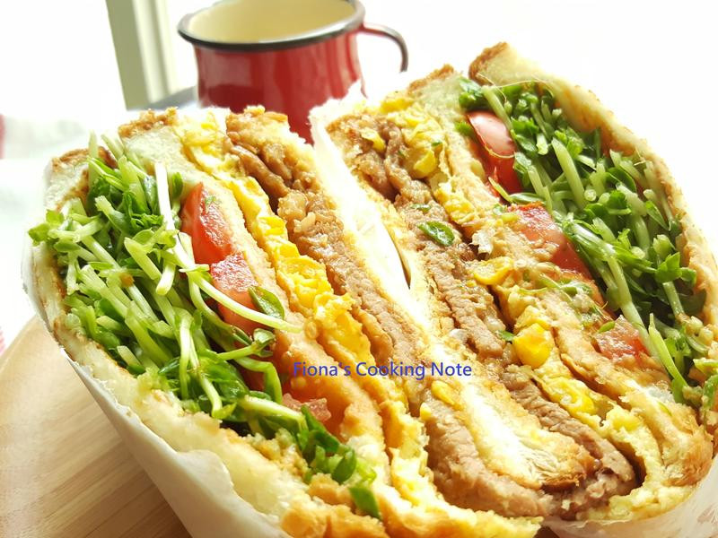 鲜蔬肉蛋吐司的做法