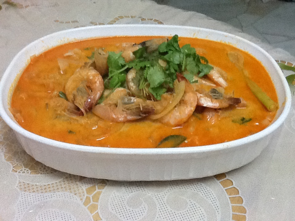 椰汁酸辣泰式蝦的做法