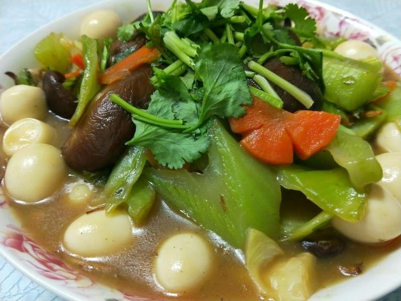 山珍海味烩芥菜的做法