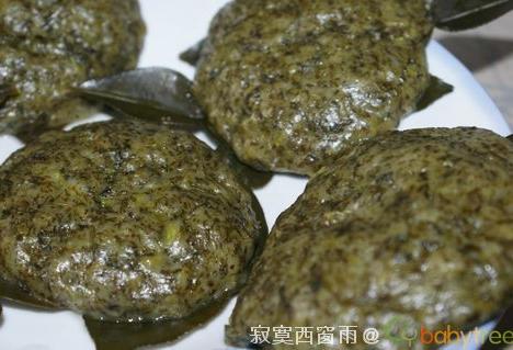 艾叶粑粑的做法