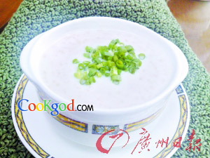 鸡茸煮燕麦片的做法