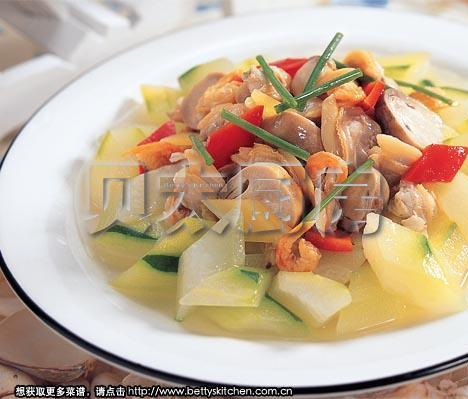 节瓜煮花甲的做法