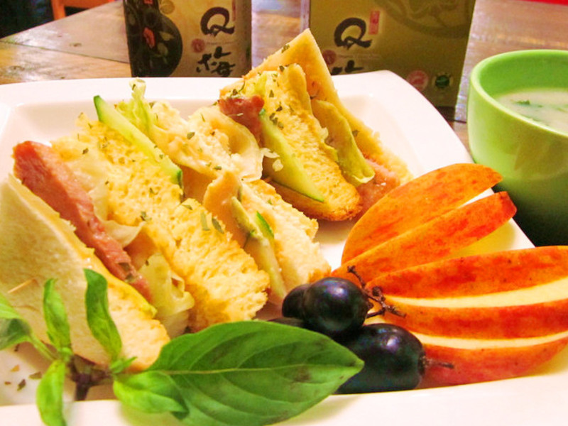 有机Q梅猪排三明治的做法