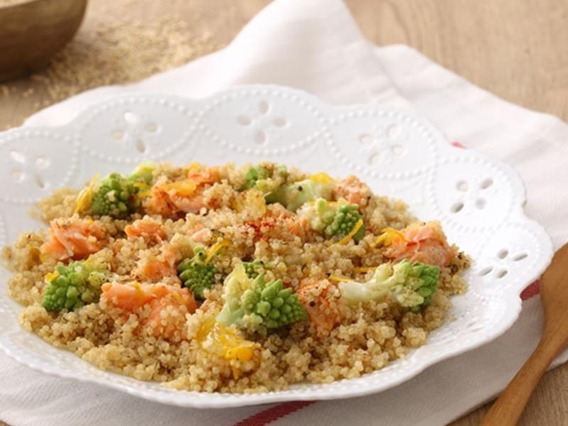 香橙鲑鱼藜麦饭的做法