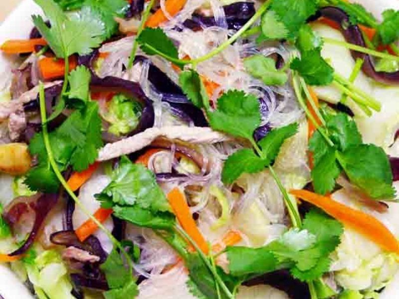 白菜炒冬粉的做法