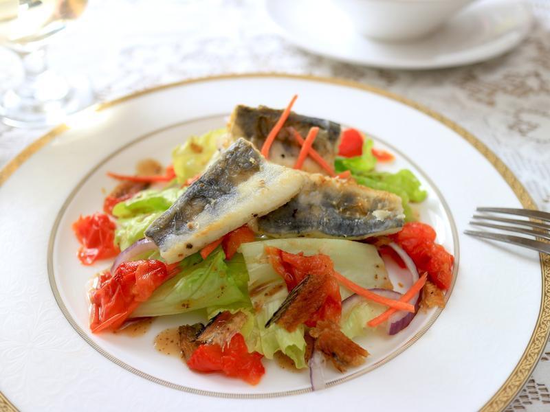 冰鱼菲力沙拉【宅鲜配】的做法