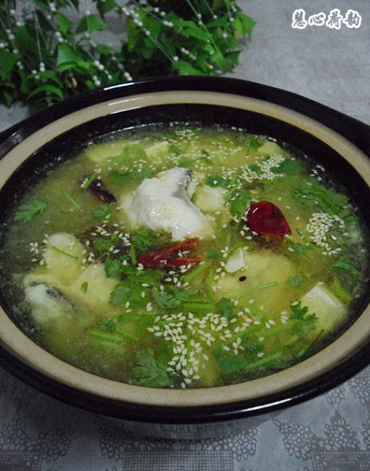 酸菜鱼炖豆腐的做法