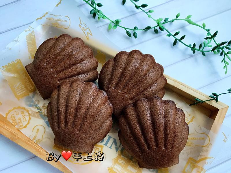 可可杏仁玛德莲贝壳蛋糕的做法