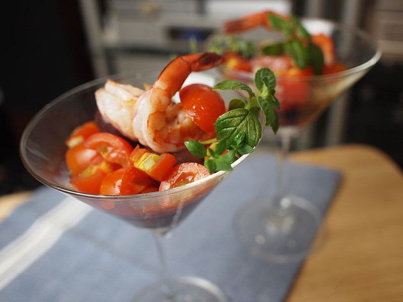 鲜虾番茄cocktail的做法