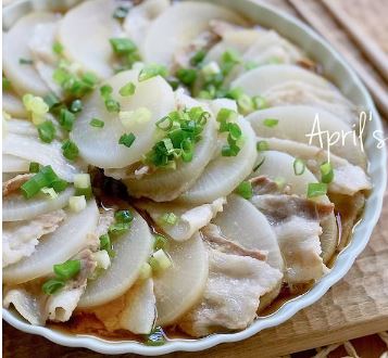 清蒸蘿蔔五花肉的做法