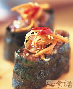 台式蚬蛤军舰寿司的做法