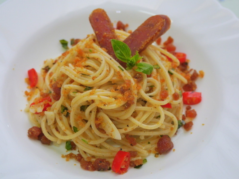 乌鱼子义大利面的做法