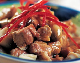 白果炒牛肉的做法