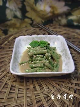 麻汁豇豆的做法