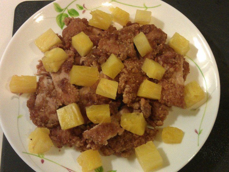 凤梨炸猪排的做法