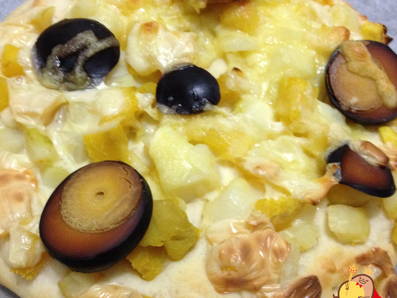 欢喜蛋甘藷洋芋披萨的做法