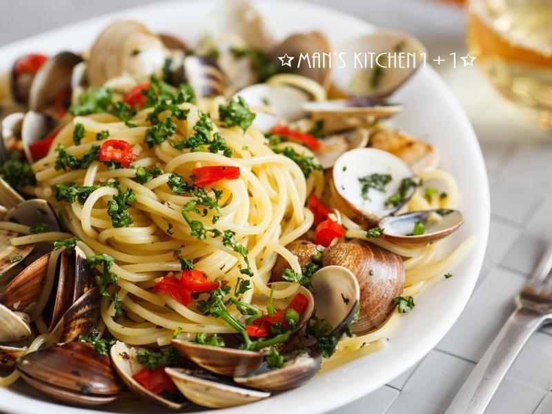 (超快速) 白酒蛤蜊义大利面的做法