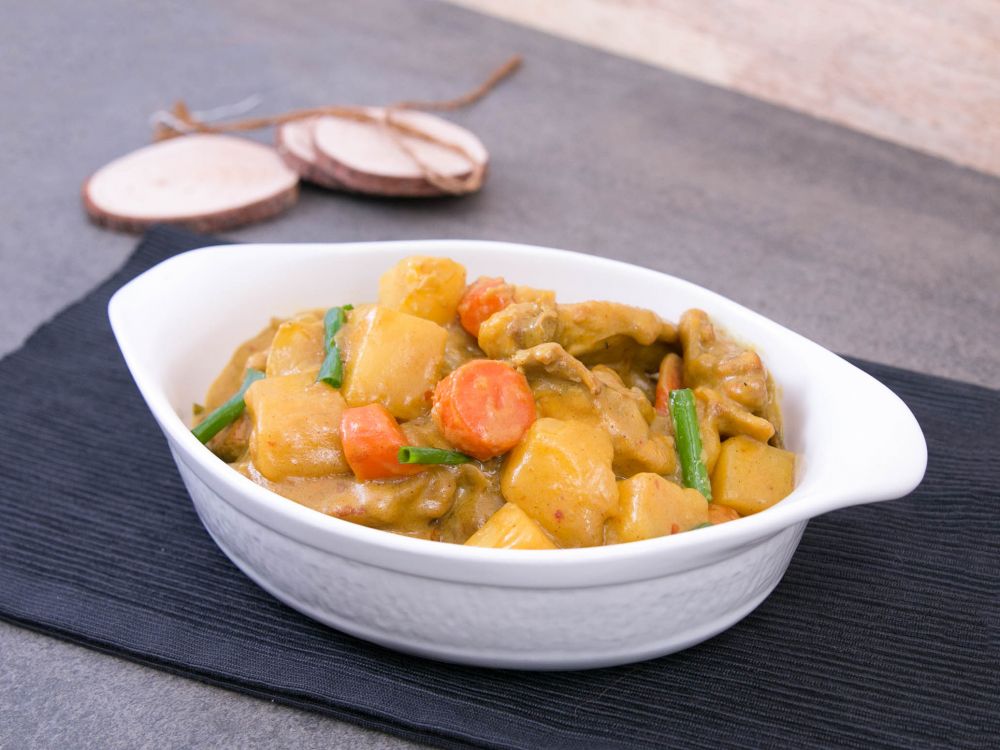 椰香咖喱炆鸡的做法