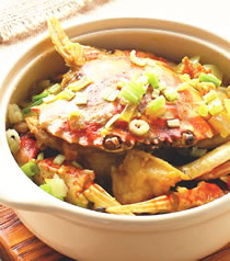 咖哩螃蟹粉丝的做法