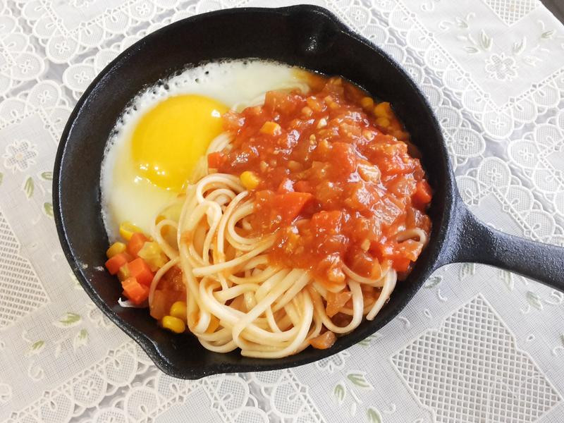 太阳蛋铁板面的做法