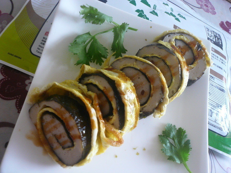 蛋皮海味卷─「元本山海苔」的做法
